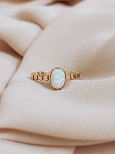 Rectangle Opal Ring, Opal Rings With Gemstone Accents, Handmade Opal Crystal Ring For Promise, Handmade Opal Crystal Promise Ring, Oval Opal Stackable Rings As Gift, Handmade Opal Ring For Wedding, Handmade Opal Wedding Ring, Handmade Opal Promise Ring, White Opal Birthstone Ring