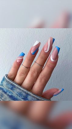 Box Nails Short, Edgy Nails, Simple Acrylic Nails, Glow Nails, Long Acrylic Nails Coffin, Bling Acrylic Nails, Summer Acrylic Nails