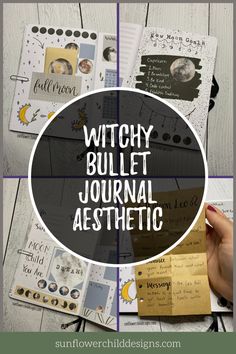 Witchy Bujo Ideas, Drawing Witchy Stuff, Grimoire Pages Ideas Art Journals, Scrapbook Grimoire Ideas, Magic Journal Ideas, Witchy Bujo Spreads, Witchy Notebook Ideas, Witchy Scrapbook Ideas, Bujo Tarot Theme