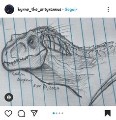 an image of a drawing of a dinosaur