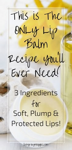 Diy Lip Care Recipes, 3 Ingredient Lip Balm Recipe, Lip Balm With Beeswax Diy, How To Make Beeswax Lip Balm, Best Chapstick Recipe, Beeswax Balm Recipe, Coco Butter Recipes, Diy Lip Balm Recipes How To Make, Homemade Organic Lip Balm