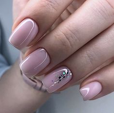 Nails Grunge, Classy Nail Designs, Colorful Nails, Her Nails, Bride Nails, Womens Nails, Elegant Nails, Classy Nails, Fancy Nails