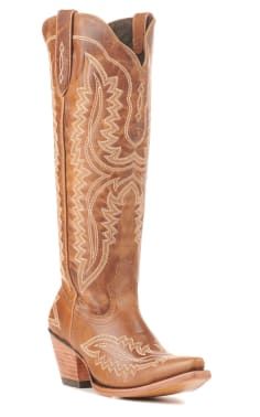 Ariat Casanova Whiskey Brown Snip Toe Tall Cowboy Boots Womens Tall Cowboy Boots, Light Brown Cowboy Boots, Tall Cowboy Boots, Cowgirl Boots Square Toe, Ariat Cowgirl Boots, Tall Western Boot, Women's Cowboy Boots, Womens Tall Boots, Cowboy Boots Square Toe