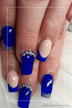 Royal Blue Nails Royal Blue Nails Ideas, Royal Blue Nail Ideas, Royal Blue Nail Polish, Blue Nails Ideas, Long Nails Acrylic, Blue Toe Nails, Nails Designs Ideas