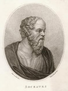 an old drawing of a man with a beard