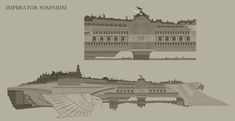 an architectural drawing of the imperator sunum