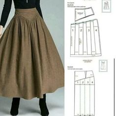 a woman's skirt and top sewing pattern