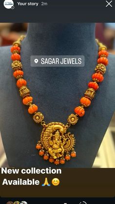 Antique Necklaces, Bangles Design, Beads Jewellery, Gold Bangles Design, Coral Jewelry