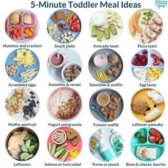 an image of 5 - minute toddler meal ideas