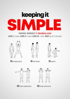 a poster with instructions on how to do an exercise