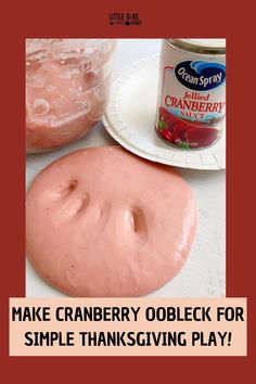 an image of make cranberry oobleck for simple thanksgiving play recipe