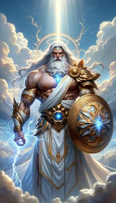 Zeus Art Greek Mythology, Zeus Art, Art Greek Mythology, Greek Heroes, Son Of Zeus, Classical Mythology