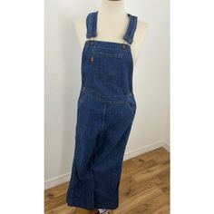 Vintage Levis Denim Overalls Orange Tab Women's 28 Wide Leg Preowned Tagged 28 But Measures Approx 30" Waist With 26" Inseam Pants Appear To Have Been Hemmed But Due To Wear/Wash There Would Be A Significant White Line If Hem Were Let Out Orange Tag On Front Pocket On Bib And Rear Right Pocket On Back Jean Overalls, White Line, Levis Denim, Denim Overalls, Levi's Jeans, Vintage Levis, Levis Jeans, Front Pocket, Levi's