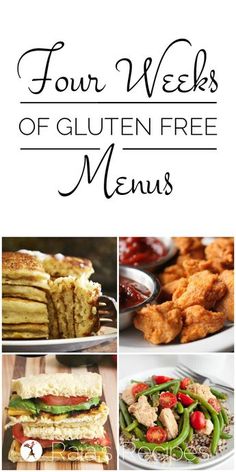 Gluten Free Menu Ideas, Menu Sans Gluten, Ideas For Dinner, Gluten Free Meal Plan, Going Gluten Free, Gluten Free Menu, Free Meal Plans, Gluten Free Recipes For Dinner