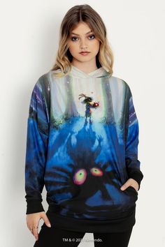 Skull Kid Hoodie Jumper ($79AUD) BlackMilk Clothing Handkerchief Dress, Hoodie Jumper