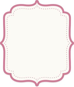 a pink and white frame with stitching on it