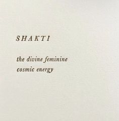 the words shakti are written in black ink on a white sheet of paper