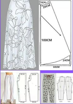 the sewing pattern for this skirt is very easy to sew