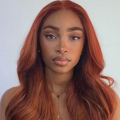 Cheveux Oranges, Ginger Hair Color, Dyed Natural Hair, Baddie Hairstyles, Orange Hair, Hair Inspo Color, Ginger Hair, Black Girls Hairstyles, Aesthetic Hair