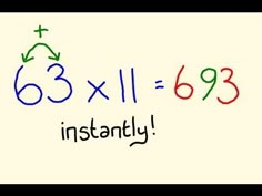 a whiteboard with numbers and symbols written in red, green, blue and black