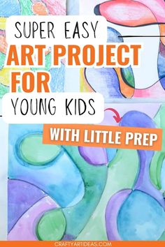 art project for young kids with text overlay