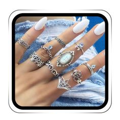 PRICES MAY VARY. Stacking rings set make by high quality alloy,crystal,have different pattern,simple and elegant,fits most women Index finger rings size as shown in the figure,it can be used as overlapping ring, joint ring, MIDI ring, simple ring and so on,and can be worn by overlapping or alone,provides you with a variety of different options to meet your different dress matching needs. Crystal ring set is suitable for many occasions,such as parties, dances, weddings, offices, daily life,festiv Adjustable Alloy Promise Ring, Silver Alloy Rings As Gifts, Trendy Alloy Ring Jewelry, Alloy Open Ring Jewelry For Gifts, Alloy Open Ring Jewelry Gift, Trendy Silver Alloy Midi Rings, Adjustable Alloy Ring, Adjustable Open Ring Made Of Alloy, Adjustable Alloy Open Ring