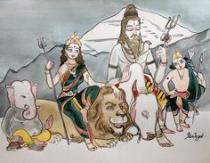 an image of lord rama and his five avatars