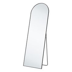 a mirror that is on top of a stand