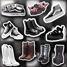 Doc Marten Converse Lamoda Demonia Cowboy Boots Emo Goth Shoes Vinyl Durable Stickers Holographic Glossy Durable vinyl sticker with either glossy or holographic protective layer. Boots Emo, Goth Shoes, Doc Marten, Emo Goth, Doc Martens, Cowboy Boots, Las Vegas, Vinyl Sticker, Converse