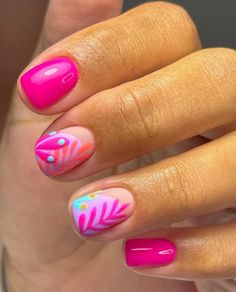 Best Summer Nails 2024, Neon Floral Nails, Summery Nails 2024, Short Summer Nails 2024, Summer Nail Art 2024, Summer Shellac Nails, Summer Nail Designs 2024, Summer Nails Bright Colors, Nails For The Beach