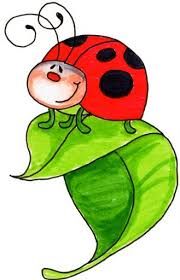 a ladybug sitting on top of a green leaf with the words loves it