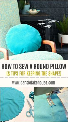 how to sew a round pillow and tips for keeping the shape