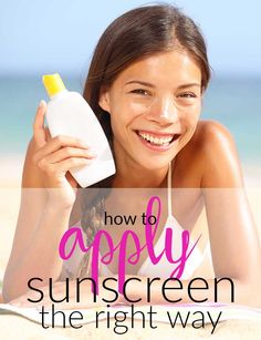 How to Correctly Apply Sunscreen Tips For Skin Care, Sunscreen Tips, Tips For Skin, Stop Sweating, Make Your Own Makeup, Sun Screen, Physical Sunscreen, For Skin Care