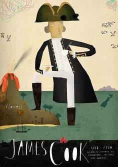 an illustration of a man in a pirate costume