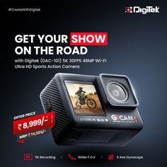 an advertisement for the new gopro action camera, which has been launched in india