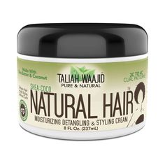 Shea-Coco Natural Hair Style Cream 8oz Best Styling Cream For Curly Hair, Castor Oil And Coconut Oil, Natural Hair Textures, Natural Hair Cream, Taliah Waajid, Thick Natural Hair, Coconut Hair, Natural Hair Short Cuts, Hair Style Korea