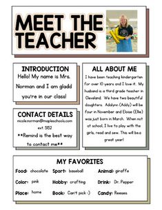 an image of a teacher's flyer