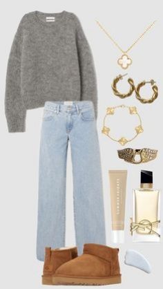 Basic Uggs Outfit, Outfit With Uggs, Girly Clothes, Church Fits, Easy Outfits, Looks Pinterest, Fit Clothes, Winter Inspo, Outfit Inspo Casual