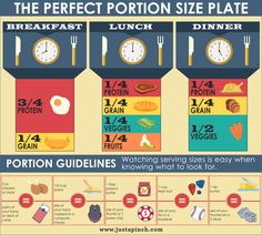 Nutrition Chart, Food Chart, Portion Sizes, Food Charts, Breakfast Plate, Just A Pinch, Food Info