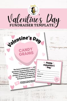 valentine's day candy grams card and envelope