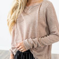 Liah Sweater in Mocha Pink Sneakers