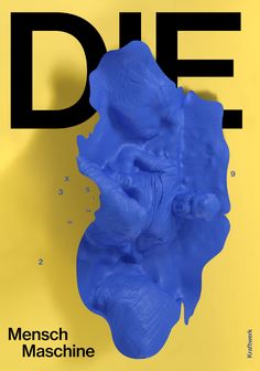 the cover of die magazine with an image of a blue elephant on it's back