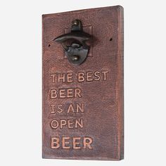 Copper Bottle Opener 9.7x5.4 Brown - Natuross Copper Bottle, Mounted Bottle Opener, Wall Mounted Bottle Opener, Beer Opener, Wall Candle Holders, Panel Wall Art, Bar Areas, We The Best, Best Beer