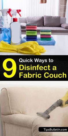 the 9 quick ways to disinfect a fabric couch