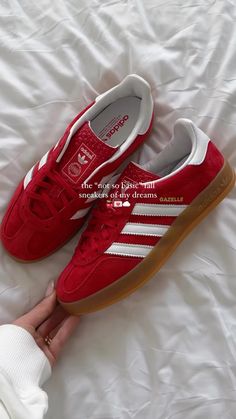 Red Spezial Adidas, Shoes Outfit Fashion, Stunning Shoes, Adidas Outfit, Red Adidas, Shoe Inspo