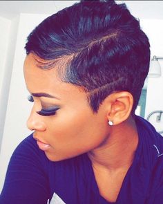 Short Relaxed Hair, Short Relaxed Hairstyles, Short Black Hair, Cute Short Haircuts, Haircut Short, Long Pixie, Sassy Hair, Hairstyle Gallery, Short Black Hairstyles