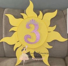 Diy Tangled Decorations, Sun Backdrop, Disney Princess Theme Birthday Party, Rapunzel Sun, Tangled Sun