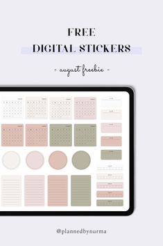 the free digital stickers for your planner