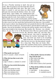 an image of a book page with words and pictures on the page, which include two children