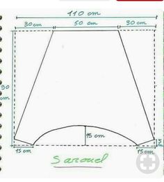 an image of a paper with measurements for the top and bottom part of a tent